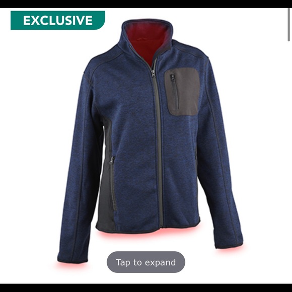 Heated sweater fleece jacket Clearance